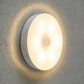 Amber LED Hareket Sens&ouml;rl&uuml; Ledli Gece Lambası Şarj Edilebilir, Taşınabilir 4000k G&uuml;nışığı (1 Adet)
