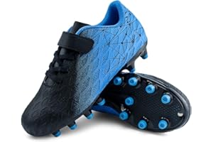 JABASIC Chaussures de Football Noir/Bleu EU