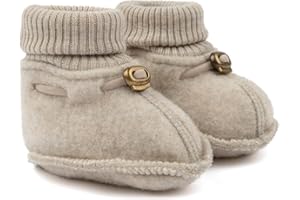 Mikk-line Woll Hausschuhe Kinder | OEKO-TEX 100 | Krabbelschuhe Baby in Wool Für Mädchen und Jungen | Woll-Babysocken 95% Wolle - 100% mulesingfrei | Lauflernschuhe Baby