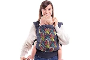 Boba Mochila Portabebés, Ergonómica y Adaptable con Tejido Ajustable hasta los 20 Kg, 100% Algodón (The Mermaid and The Unicorn)