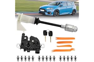 CISSIYOG Bonnet Release Lock Latch Repair Kit,Bonnet Hood Lock Latch Catch Block,with 15 Pcs Clip 4 Pcs Removal Pry Tool,Compatible with Ford Focus MK2 C-MAX 1343577 3M5116700BC Bonnet lock