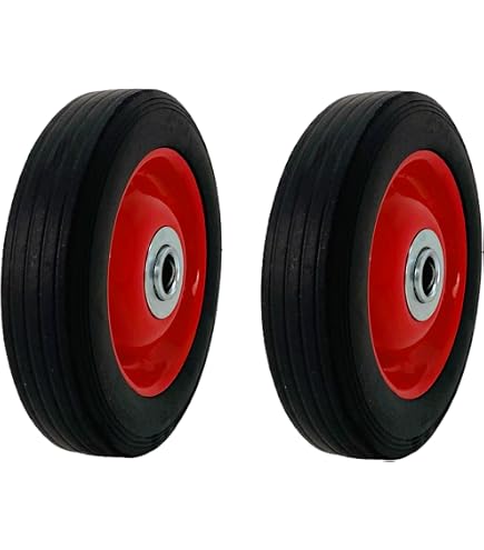 Ganter Normelemente | Roues en caoutchouc, roues de rechange | 125 mm | 2 roues | 220 kg | Revêtement en caoutchouc, corps de roue polypropylène | GN 22873 125 G A