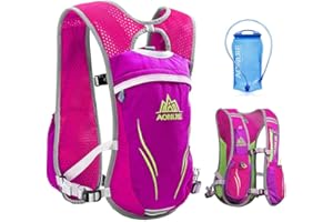 AONIJIE Hydration Running Backpack Men & Women & Kids Cycling Vest 5.5L Running Pack Runner Rucksack Cycling Hiking Outdoor for Biking Climbing Marathoner…