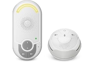 Motorola Nursery MBP 140 - Audio Baby Monitor Plug-and-go Unit for Parents, ecologically Friendly and Including a Night Light, White.