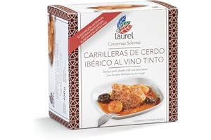 OLIVAOLIVA Laurel - Carrillera de Cerdo Ibérico al Vino Tinto. lata 400 g | Sabores de Asturias
