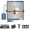 ATOMSTACK A20 Pro Laser Engraver 130W with R3 Pro Laser Rotation Roller, 20W Optical Power Laser Engraving Cutter Machine with Twin-Cylinder F30 Pro Air Assist kit, Engraving Area 400x400mm