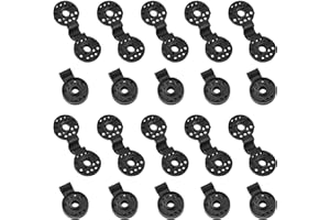 Morobor Shade Cloth Plastic Clips,20pcs Shade Netting Black Clips Plastic Sunshade Clips Round Shade Cloth Plastic Clips for Greenhouse Outdoor Garden Agricultural
