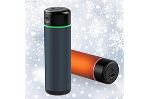 Mycket Hand Warmers Rechargeable, Electric Pocket Handwarmer with 3 Heat Levels 360°Surround Long Heating Reusable Portable USB Hand Warmer/Power Bank for Winter Gift