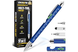 Chipate Regalo Uomo, Penna Regalo Multifunzione 9 in 1, Idee Regalo Natale, Regali Uomo Compleanno Originale, Festa del Papa Idee Regalo, Gadget Utili Regali Papà, Idee Regalo Natale 2025