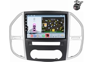 YDLXYWL Android 14 Car Radio para Mercedes Benz Vito 3 W447 2014 2015 2016-2020 2 DIN de Coche NAVEGACIÓN con Pantalla Táctil 9 Pulgadas Reproductor Multimedia Autoradio FM SWC Carplay (M200S 8core 2+32G)