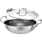 Lifelong Triply Honeycomb Kadhai 26 Cm for Kitchen | Ex...