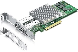 ‎H!FIBER.COM H!Fiber.com 10G NIC,Dual SFP+,10GbE Ethernet Netzwerk-Karte,BCM57810S Chipset,Unterstützung Windows Server/Linux/VMware (Nicht Unterstützung X11, MAC)