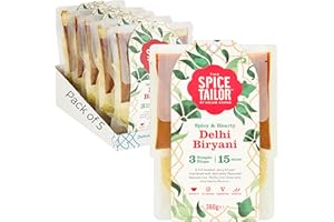 The Spice Tailor, Biryani Kits, Delhi Biryani in 15 Minutes with 3 Simple Steps, 360 g Packet (Pack of 5)