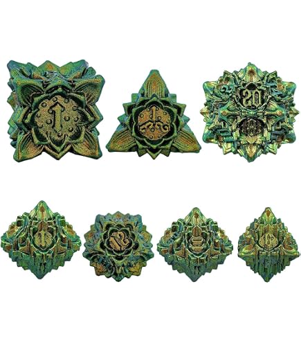 Set De 7 Dés Polyédriques En Acrylique - D4 D6 D8 D10 D12 D20 - Idéal Pour Vos JDR