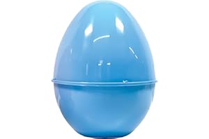 Clondo Huevo para rellenar, carcasa de Pasqualone vacía, plástico, 39 cm (azul)