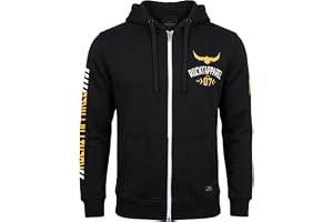 ROCK-IT Apparel huvjacka herr Racer 07, tröja med dragkedja och påsydda fickor, kraftigt och mjukt tyg [storlekar S-5XL] Hood