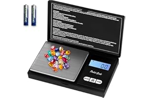 QEIHITYO Petite Balance Gramme de Precision 1000g/0.1g, 7 Unités Avec Affichage LCD et Fonction de Tare pour le Pesage des Médicaments Bijoux La Poudre (2 Piles Incluses), multicolore