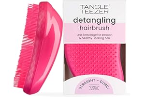 Tangle Teezer Original Detangling Hairbrush - Spazzola districante per capelli bagnati e asciutti - Doppie setole per rimuovere nodi e ridurre la rottura dei capelli - Bollicine Rosa