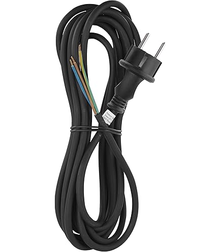 Cavo Collegamento Cantieri Cavo Di Collegamento Per Trapani - 5m Gomma H05RN -F 2x1,0mm Con Spina IP44, Per Cantieri E Esterno Cavo Alimentazione - Foto 5