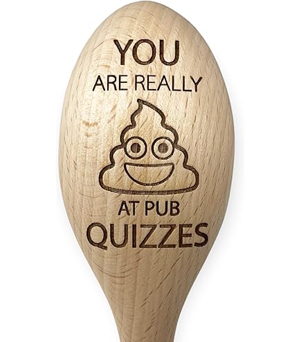 Quiz Loser Wooden Spoon For Last Place, Pub Quiz Booby Prize, Golf