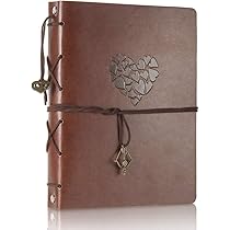 Fotoalbum Lederalbum Selbstgestalten - 60 Seiten Scrapbook Für 240 Fotos