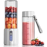 COKUNST Portable Blender Juices and Smoothies, Mini Glass 500 ml | with Travel Lid, 22000 RPM Food Shredder with 6 Blades for