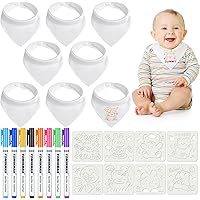 27-teiliges Baby Mal-Set - Lätzchen & Bodys Zum Selbstgestalten