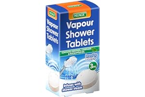 Nuage Vapour Shower Tablets - Breathe Easy with Every Shower | Contains Menthol & Eucalyptus Oil (3 Pack)
