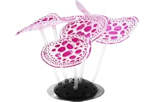 VOCOSTE Aquarium Simulation Corail, Silicone Décoration 2.36"X3.15" Violet