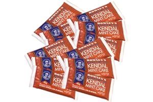 ARMONA TRADING LTD Romney's Kendal Mint Cake Bar 40g Mini Chocolate 12 Bars Survival Ration Snack Food Hiking Camping