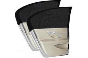 PEMOTech Pare Soleil Voiture Bébé, 2 Pièces Chaussette Voiture Soleil pour Enfants, Bloquer Les Rayons UV et Protection de la Vie Privée, Compatible avec 98% des Véhicules (110 * 45cm)