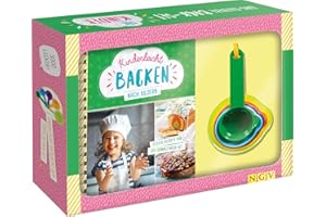 Kinderleicht backen nach Bildern. Das clevere Back-Set für Kinder ab 6 Jahren: Set mit 5 Messbechern und Rezeptbuch