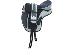 WILD RACE Freemax Sattel Baumloser Sattel/Treeless Saddle Freemax Saddle (16", (Gray)