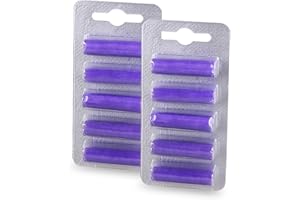 PATONA 10x Bâtonnets Désodorisants Deo Sticks Parfum pour Aspirateurs à Sacs, Purple Lavande