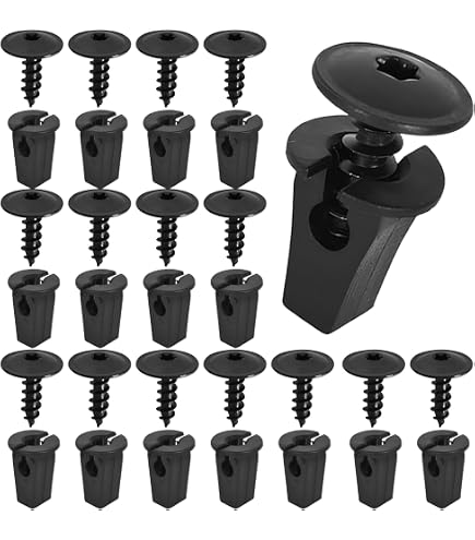 Clips Universales Para Carrocería – Pack De 15 Unidades En Negro