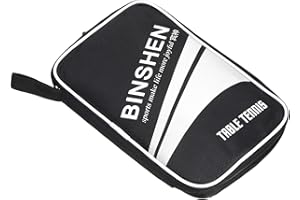 PATIKIL Ping Pong Paddle Case, Table Tennis Racket Case Soft Cover Container Bag Mesh for Sports Accessories, Black