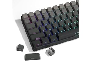 SDYZ XVX PBT-Tastenkappen, seitlich bedrucktes Tastenkappen-Set, Doppelschuss durch benutzerdefinierte Tastenkappen, Farbverlauf, graue Tastenkappen, OEM-Profil, 136 Tasten, minimalistischer Stil,