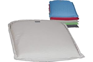 ‎ACAMP acamp Sitzkissen Gartenstuhl Paddy Model R | UV-beständiges Sitzkissen Outdoor 47x50 cm ohne Ausbleichen | Sitzkissen Stuhl ohne Schadstoffe | Atmungsaktives Sitzpolster Gartenstuhl in Beige