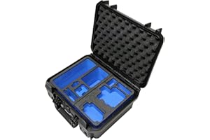 TomCase custodia da trasporto professionale per 2 pz GoPro HERO Modello da 7 a 12 con molto spazio per attrezzature e accessori - caso impermeabile all'esterno (Caso GoPro)