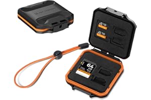 K&F CONCEPT minneskort skyddsfodral för 16 Micro SD TF-minneskort, kompakt, vattentät och stötsäker, bärbar förvaringslåda fö