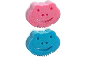 ‎YEAHWHEE Badeschwamm Duschschwamm, 2 Stück Peeling Schwamm Waschschwamm Körper,Bath Shower Sponge Body Schrubber, Körperpeeling Reinigungsschwämme Für Erwachsene Kinder