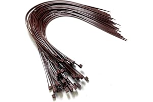 ON1SHELF Kabelbinder – 450 mm x 4,8 mm – extra lange Kabelbinder – hochwertige Nylon-Kabelbinder (50, braun)