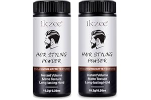 BODY JUICE OIL Polvere Volumizzante Capelli, Cera in Polvere per Capelli Uomo, 2 Pezzi Texture Powder per Uomo, Effetto Opaco e Finitura Naturale, Aggiunge Volume ai Capelli, Tenuta Durat