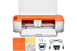 VEVOR Taglio Vinile, Plotter da Taglio con Connettività Bluetooth, Compatibile con iOS, Android, Windows e Mac, Grandi Disegni Inclusi, per Creare Carte Personalizzate, Decorazioni per la Casa