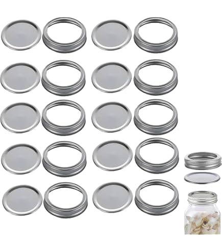 OUNONA 4er-Set Einmachglas-Deckel Mit Strohhalmloch – Auslaufsicher, Für 473 Ml & 567 Ml Gläser