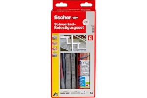 Fischer monteringssats med tyngdbelastning 300 T SBS Set M10 – mångsidig injektionsmontel för betong och murverk – set med fäststänger M 10 och ankarhylsor – 21 delar – art-nr 97807