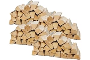 Flameup - Legna da ardere di faggio, con corteccia, 120 kg di legno di faggio, per forno, camino, stufa, braciere, braciere, grill, tronchi da 25 cm, essiccato