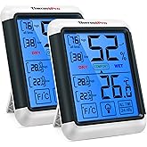 ThermoPro TP55 Dijital İ&ccedil; Mekan Higrometre Termometresi Sıcaklık ve Nem Monit&ouml;r&uuml; Bebek Odası &Ccedil;ocuk Odası Nemi &Ouml;l&ccedil;er, B&uuml;y&uuml;k Ar