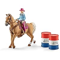 SCHLEICH Pony Agility Training, Farm World (Barrel Racing mit Cowgirl)