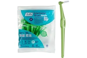 ‎TEPE TePe Angle Interdentalbürste, Grün, 0,8 mm/ISO 5, 20 Stk., Zahnwischenraumreinigung, Plaque-Entferner für große Zahnlücken